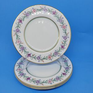 Royal Worcester "ELYSIAN" Set Of 4 Vintage 8" Salad Plates VGUC